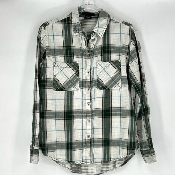 Sanctuary Plaid Button-Up Shirt Small - Picture 3 of 7